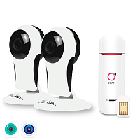 Комплект видеонаблюдения 4G Ps-Link KIT-XMP102-4G   1Мп   2 камеры