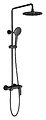 TIMO Anni SX-2710/03 с верхней душевой лейкой "Тропический дождь", черный
