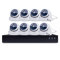 Комплект видеонаблюдения IP Ps-Link KIT-A508IP-POE   5Мп   8 камер   питание POE