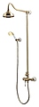 LEMARK Villa LM4860B, с верхней душевой лейкой "Тропический дождь", бронза