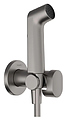 Hansgrohe HG Bidette 1jet S 29232340 шлифованный черный хром