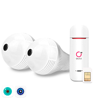 Комплект видеонаблюдения 4G Ps-Link KIT-XMQ302-4G   3Мп   2 камеры