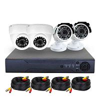 Комплект видеонаблюдения AHD 5Мп Ps-Link KIT-B504HD   4 камеры