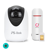 Комплект видеонаблюдения 4G Ps-Link KIT-XMH3001-4G   3Мп   1 камера