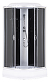 Taliente TA-9091G 90х90х215 см, тонированное стекло, раздвижная, хром, чёрный