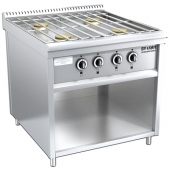 Плита газовая 4-х конф. откр.типа напольная без жар.шкаф. ПРГ-IIA-4М Standart серия 900(800х900х850)