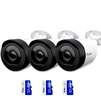 Комплект видеонаблюдения WIFI Ps-Link KIT-XMG303-WIFI   3Мп   3 камеры