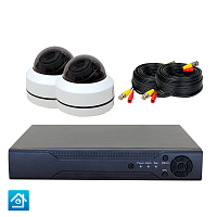 Комплект видеонаблюдения AHD 2Мп Ps-Link KIT-RTB202HD   2 камеры   PTZ