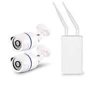 Комплект видеонаблюдения 4G Ps-Link KIT-C202-4G   2Мп   2 камеры