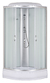 Taliente TA-9091M 90х90х215 см, рифлёное стекло, раздвижная, хром, белый Taliente TA-9091M 90х90х215 см, рифлёное стекло, раздвижная, хром, белый
