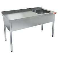 НСО1М-17/7БП стол-моечная ванна, 1 секц. (500х500х300) справа, HICOLD RUS