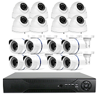 Комплект видеонаблюдения AHD 2Мп Ps-Link KIT-B216HD 16 камер Комплект видеонаблюдения AHD 2Мп Ps-Link KIT-B216HD 16 камер