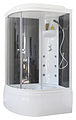 Royal Bath RB8120BK3-BT-R 120х80х217 см, прозрачное, чёрные стенки, белый профиль, правая Royal Bath RB8120BK3-BT-R 120х80х217 см, прозрачное, чёрные стенки, белый профиль, правая