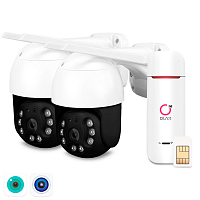 Комплект видеонаблюдения 4G Ps-Link KIT-WPN302-4G 3Мп 2 камеры Комплект видеонаблюдения 4G Ps-Link KIT-WPN302-4G 3Мп 2 камеры