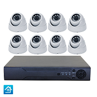 Комплект видеонаблюдения AHD 2Мп Ps-Link KIT-A208HD 8 камер Комплект видеонаблюдения AHD 2Мп Ps-Link KIT-A208HD 8 камер