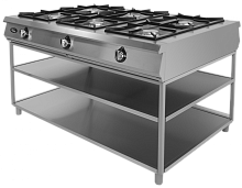 Плита газовая Гриль-мастер Ф6П2Г/1000(подход с 2-х сторон)
