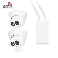 Комплект видеонаблюдения 4G Ps-Link KIT-A502V-4G 5Мп 2 камеры Комплект видеонаблюдения 4G Ps-Link KIT-A502V-4G 5Мп 2 камеры