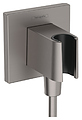 Hansgrohe HG Fixfit E 26889340 с держателем душа, черный хром Hansgrohe HG Fixfit E 26889340 с держателем душа, черный хром