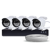 Комплект видеонаблюдения IP Ps-Link KIT-C504IP-POE 5Мп 4 камеры питание POE Комплект видеонаблюдения IP Ps-Link KIT-C504IP-POE 5Мп 4 камеры питание POE