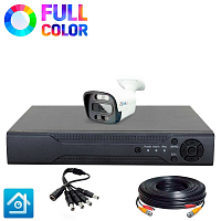 Комплект видеонаблюдения AHD 8Мп Ps-Link KIT-C801HDC 1 камер FullColor Комплект видеонаблюдения AHD 8Мп Ps-Link KIT-C801HDC 1 камер FullColor
