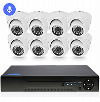 Комплект видеонаблюдения IP Ps-Link KIT-A208IPM-POE 2Мп 8 камер запись звука Комплект видеонаблюдения IP Ps-Link KIT-A208IPM-POE 2Мп 8 камер запись звука