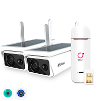 Комплект видеонаблюдения 4G Ps-Link KIT-GBR302-4G 3Мп 2 камеры Комплект видеонаблюдения 4G Ps-Link KIT-GBR302-4G 3Мп 2 камеры