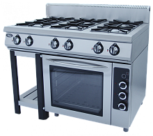 Плита газовая Гриль-мастер Ф6ПДГ/800(г) с духовкой