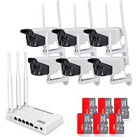 Комплект видеонаблюдения WIFI Ps-Link KIT-XMS306R-WIFI 3Мп 6 камер Комплект видеонаблюдения WIFI Ps-Link KIT-XMS306R-WIFI 3Мп 6 камер
