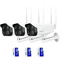 Комплект видеонаблюдения WIFI Ps-Link KIT-XME303-WIFI 3Мп 3 камеры Комплект видеонаблюдения WIFI Ps-Link KIT-XME303-WIFI 3Мп 3 камеры