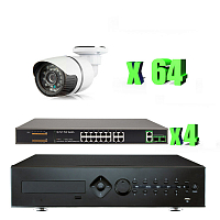 Комплект видеонаблюдения IP Ps-Link KIT-C264IP-POE 2Мп 64 камеры питание POE Комплект видеонаблюдения IP Ps-Link KIT-C264IP-POE 2Мп 64 камеры питание POE