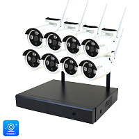 Комплект видеонаблюдения WIFI Ps-Link KIT-C208W 2Мп 8 камер Комплект видеонаблюдения WIFI Ps-Link KIT-C208W 2Мп 8 камер