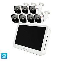 Комплект видеонаблюдения IP Ps-Link KIT-C207IP-POE-LCD 2Мп 7 камер монитор Комплект видеонаблюдения IP Ps-Link KIT-C207IP-POE-LCD 2Мп 7 камер монитор