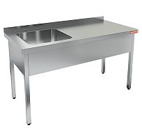НСО1М-18/6БЛ стол-моечная ванна, 1 секц. (500х400х250) слева, HICOLD RUS