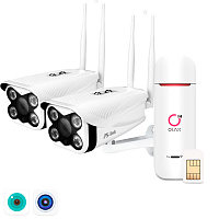 Комплект видеонаблюдения 4G Ps-Link KIT-XME302-4G 3Мп 2 камеры Комплект видеонаблюдения 4G Ps-Link KIT-XME302-4G 3Мп 2 камеры